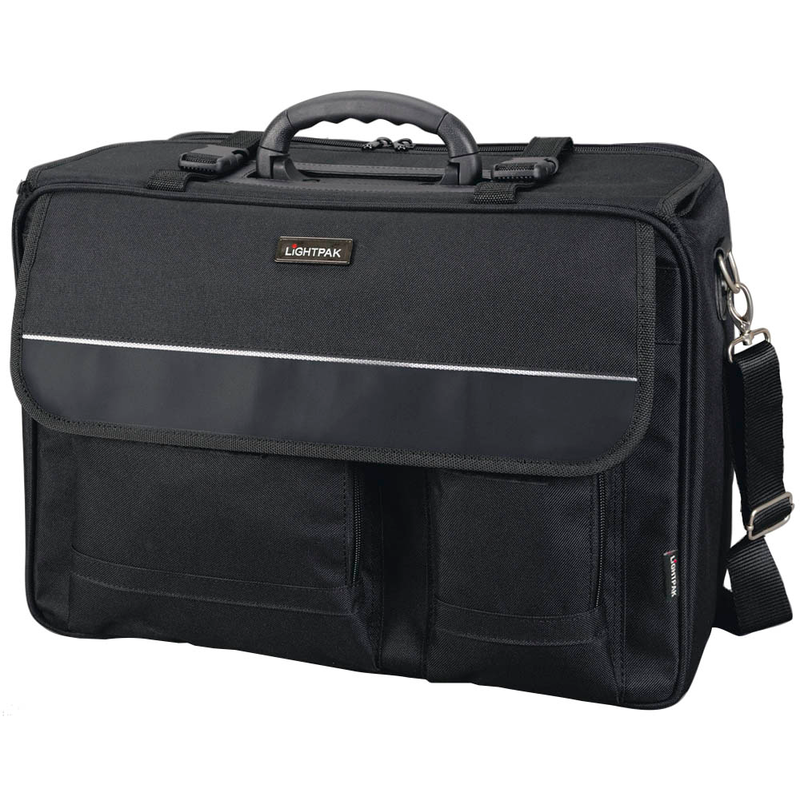 LIGHTPAK Umhängetasche THE FLIGHT Kunstfaser schwarz 46008-N Produktbild pa_produktabbildung_1 S