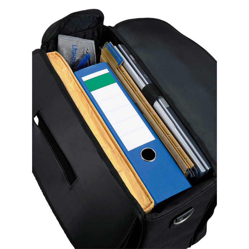 LIGHTPAK Umhängetasche THE FLIGHT Kunstfaser schwarz 46008-N Produktbild pa_produktabbildung_3 S