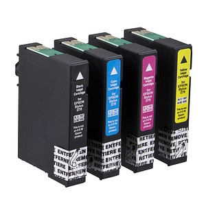 4 dots schwarz, cyan, magenta, gelb Tintenpatronen ersetzen EPSON T071540 4 dots schwarz, cyan, magenta, gelb Tintenpatronen ersetzen EPSON T071540