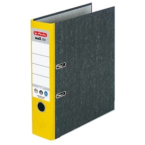 herlitz maX.file nature Ordner gelb marmoriert Karton 8,0 cm DIN A4 herlitz maX.file nature Ordner gelb marmoriert Karton 8,0 cm DIN A4