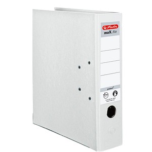 herlitz maX.file protect Ordner weiß Kunststoff 8,0 cm DIN A4 herlitz maX.file protect Ordner weiß Kunststoff 8,0 cm DIN A4