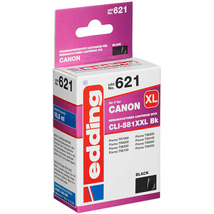 edding EDD-621 schwarz Tintenpatrone ersetzt Canon CLI-581XXL BK edding EDD-621 schwarz Tintenpatrone ersetzt Canon CLI-581XXL BK