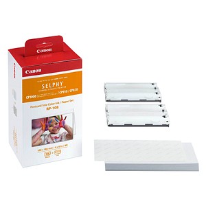 Set: Canon Fotopapier RP-108 10,0 x 14,8 glänzend + 2 Farbkartuschen Set: Canon Fotopapier RP-108 10,0 x 14,8 glänzend + 2 Farbkartuschen