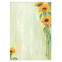 SIGEL Motivpapier Sunflower Motiv DIN A4 90 g/qm 25 Blatt