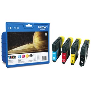 4 brother LC-1100BK/C/M/Y schwarz, cyan, magenta, gelb Tintenpatrone 4 brother LC-1100BK/C/M/Y schwarz, cyan, magenta, gelb Tintenpatrone