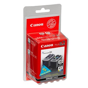 2 Canon PG-40 + CL-41 schwarz, color Druckköpfe 2 Canon PG-40 + CL-41 schwarz, color Druckköpfe