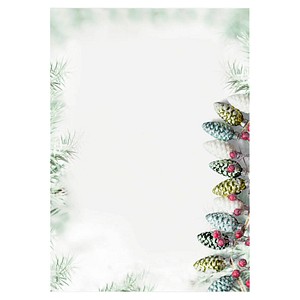SIGEL Weihnachtsbriefpapier Christmas Garland Motiv DIN A4 90 g/qm 100 Blatt SIGEL Weihnachtsbriefpapier Christmas Garland Motiv DIN A4 90 g/qm 100 Blatt