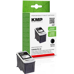 KMP C57 schwarz Tintenpatrone ersetzt Canon PG-40 KMP C57 schwarz Tintenpatrone ersetzt Canon PG-40