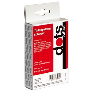 dots schwarz Tintenpatrone ersetzt brother LC-1240BK dots schwarz Tintenpatrone ersetzt brother LC-1240BK