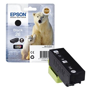 EPSON 26 / T2601 schwarz Tintenpatrone EPSON 26 / T2601 schwarz Tintenpatrone