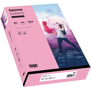 tecno Kopierpapier colors rosa DIN A4 80 g/qm 500 Blatt tecno Kopierpapier colors rosa DIN A4 80 g/qm 500 Blatt