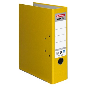 herlitz maX.file nature plus Ordner gelb Karton 8,0 cm DIN A4 herlitz maX.file nature plus Ordner gelb Karton 8,0 cm DIN A4