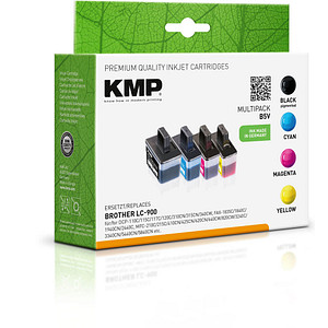 4 KMP B5V schwarz, cyan, magenta, gelb Tintenpatronen ersetzen brother LC900VALBP 4 KMP B5V schwarz, cyan, magenta, gelb Tintenpatronen ersetzen brother LC900VALBP