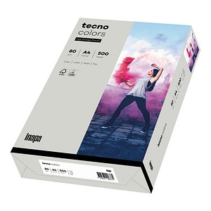 tecno Kopierpapier colors grau DIN A4 80 g/qm 500 Blatt tecno Kopierpapier colors grau DIN A4 80 g/qm 500 Blatt