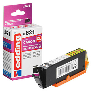edding EDD-621 schwarz Tintenpatrone ersetzt Canon CLI-581XXL BK edding EDD-621 schwarz Tintenpatrone ersetzt Canon CLI-581XXL BK