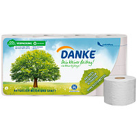 DANKE Toilettenpapier 3-lagig Recyclingpapier, 8 Rollen DANKE Toilettenpapier 3-lagig Recyclingpapier, 8 Rollen
