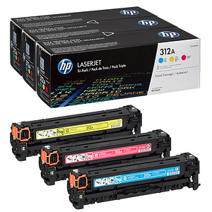 3 HP 312A (CF440AM) cyan, magenta, gelb Tonerkartuschen 3 HP 312A (CF440AM) cyan, magenta, gelb Tonerkartuschen