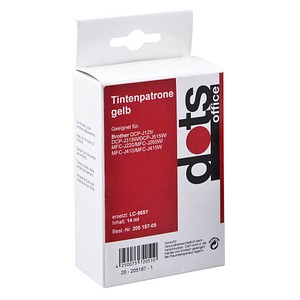 dots gelb Tintenpatrone ersetzt brother LC-985Y dots gelb Tintenpatrone ersetzt brother LC-985Y
