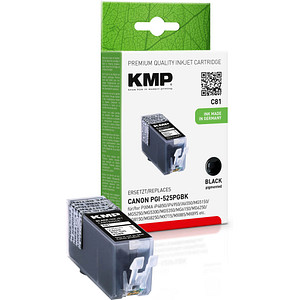 KMP C81 schwarz Tintenpatrone ersetzt Canon PGI-525 BK KMP C81 schwarz Tintenpatrone ersetzt Canon PGI-525 BK