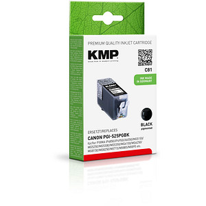 KMP C81 schwarz Tintenpatrone ersetzt Canon PGI-525 BK KMP C81 schwarz Tintenpatrone ersetzt Canon PGI-525 BK