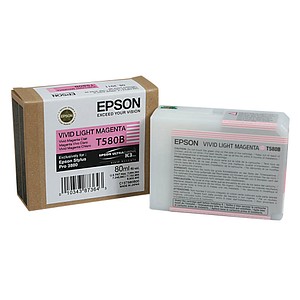 EPSON T580B vivid light magenta Tintenpatrone EPSON T580B vivid light magenta Tintenpatrone