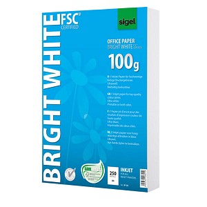 SIGEL Inkjetpapier InkJet-Papier DIN A4 100 g/qm 250 Blatt SIGEL Inkjetpapier InkJet-Papier DIN A4 100 g/qm 250 Blatt