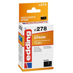 edding EDD-278 schwarz Tintenpatrone ersetzt EPSON T1281M edding EDD-278 schwarz Tintenpatrone ersetzt EPSON T1281M