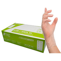 NITRAS® unisex Einmalhandschuhe transparent Größe M 100 St.