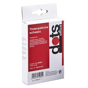 dots schwarz Tintenpatrone ersetzt Canon CLI-526 BK dots schwarz Tintenpatrone ersetzt Canon CLI-526 BK