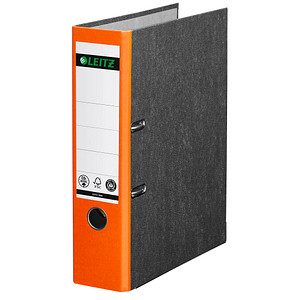 LEITZ 1080 Ordner orange marmoriert Karton 8,0 cm DIN A4 LEITZ 1080 Ordner orange marmoriert Karton 8,0 cm DIN A4
