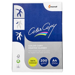 mondi Laserpapier Color Copy Coated glossy DIN A4 200 g/qm 250 Blatt mondi Laserpapier Color Copy Coated glossy DIN A4 200 g/qm 250 Blatt