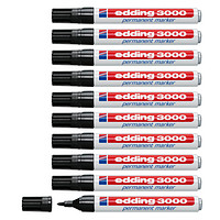 edding 3000 Permanentmarker schwarz 1,5 - 3,0 mm, 10 St. edding 3000 Permanentmarker schwarz 1,5 - 3,0 mm, 10 St.