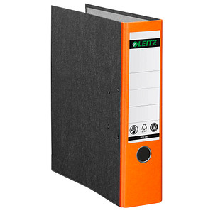 LEITZ 1080 Ordner orange marmoriert Karton 8,0 cm DIN A4 LEITZ 1080 Ordner orange marmoriert Karton 8,0 cm DIN A4