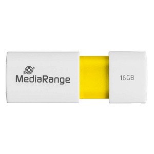 MediaRange USB-Stick Color Edition weiß, gelb 16 GB