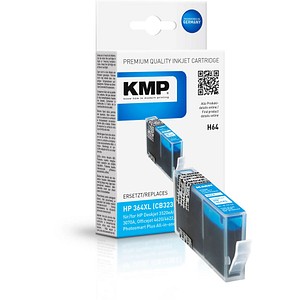 KMP H64 cyan Tintenpatrone ersetzt HP 364XL (CB323EE) KMP H64 cyan Tintenpatrone ersetzt HP 364XL (CB323EE)