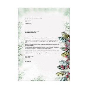 SIGEL Weihnachtsbriefpapier Christmas Garland Motiv DIN A4 90 g/qm 100 Blatt SIGEL Weihnachtsbriefpapier Christmas Garland Motiv DIN A4 90 g/qm 100 Blatt