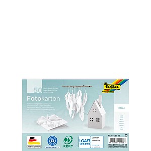 folia Fotokarton weiß 300 g/qm 50 Blatt folia Fotokarton weiß 300 g/qm 50 Blatt