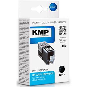 KMP H67 schwarz Tintenpatrone ersetzt HP 920XL (CD975AE) KMP H67 schwarz Tintenpatrone ersetzt HP 920XL (CD975AE)