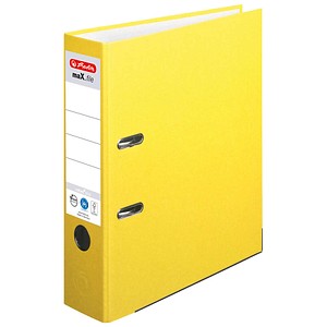 herlitz maX.file nature plus Ordner gelb Karton 8,0 cm DIN A4 herlitz maX.file nature plus Ordner gelb Karton 8,0 cm DIN A4