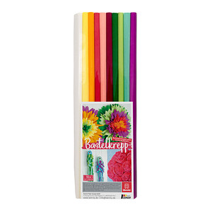 WEROLA Krepppapier Trend farbsortiert 31 g/qm 10 Rollen WEROLA Krepppapier Trend farbsortiert 31 g/qm 10 Rollen