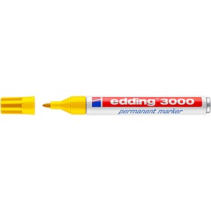 edding 3000 Permanentmarker gelb 1,5 - 3,0 mm edding 3000 Permanentmarker gelb 1,5 - 3,0 mm