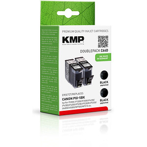 2 KMP C66D schwarz Tintenpatronen ersetzen Canon PGI-5 BK Twinpack 2 KMP C66D schwarz Tintenpatronen ersetzen Canon PGI-5 BK Twinpack