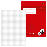 Staufen® Schulheft Premium Lineatur 5 kariert DIN A5 ohne Rand, 16 Blatt