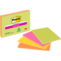 Post-it® Super Sticky Meeting Notes Haftnotizen extrastark 6445-4SS farbsortiert 4 Blöcke