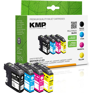 4 KMP B62VX schwarz, cyan, magenta, gelb Tintenpatronen ersetzen brother LC-223BK/C/M/Y 4 KMP B62VX schwarz, cyan, magenta, gelb Tintenpatronen ersetzen brother LC-223BK/C/M/Y