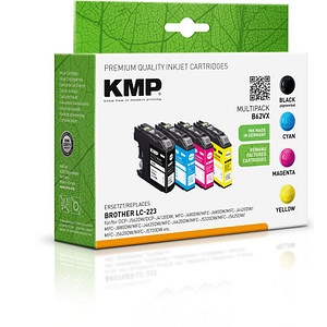 4 KMP B62VX schwarz, cyan, magenta, gelb Tintenpatronen ersetzen brother LC-223BK/C/M/Y 4 KMP B62VX schwarz, cyan, magenta, gelb Tintenpatronen ersetzen brother LC-223BK/C/M/Y