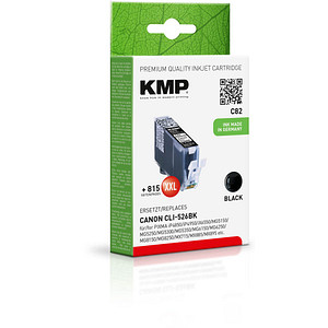 KMP C82 schwarz Tintenpatrone ersetzt Canon CLI-526 BK KMP C82 schwarz Tintenpatrone ersetzt Canon CLI-526 BK