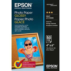 EPSON Fotopapier S042547 10,0 x 15,0 glänzend 200 g/qm 50 Blatt EPSON Fotopapier S042547 10,0 x 15,0 glänzend 200 g/qm 50 Blatt