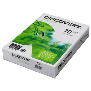 DISCOVERY Kopierpapier DISCOVERY DIN A4 70 g/qm 500 Blatt DISCOVERY Kopierpapier DISCOVERY DIN A4 70 g/qm 500 Blatt
