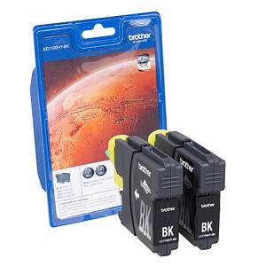 2 brother LC-1100HYBK schwarz Tintenpatronen 2 brother LC-1100HYBK schwarz Tintenpatronen